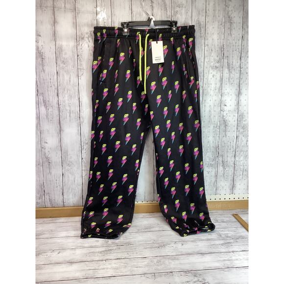 Conspiracy by Wesc Men's Lightning Flash Print All Over Print Joggers Size XXL - Picture 1 of 5